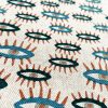 Teal Turquoise Eyes Fabric Watching Eye Print Material - Dressmaking Home Decor Curtain Upholstery Textile - 140cm (55") wide - Image 3