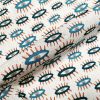 Teal Turquoise Eyes Fabric Watching Eye Print Material - Dressmaking Home Decor Curtain Upholstery Textile - 140cm (55") wide