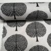 BLACK Mulberry Tree 100% Cotton Fabric Natural Material Home Decor Curtain Upholstery - 55" or 140cm Wide Canvas