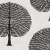 BLACK Mulberry Tree 100% Cotton Fabric Natural Material Home Decor Curtain Upholstery - 55" or 140cm Wide Canvas - Image 2