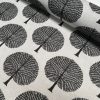 BLACK Mulberry Tree 100% Cotton Fabric Natural Material Home Decor Curtain Upholstery - 55" or 140cm Wide Canvas - Image 3