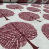 BURGUNDY RED Mulberry Tree 100% Cotton Fabric Natural Material Home Decor Curtain Upholstery - 55" or 140cm Wide Canvas - Image 4