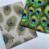 Peacock Feathers Digital Print Fabric Home Decor Upholstery Curtains Dressmaking Cotton Material - 280cm EXTRA wide - Image 10