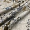 Geisha Japanese Pagoda Oriental Floral Linen Look Curtain Fabric Material - 140cm or 55'' Wide Textile - Beige - Image 5