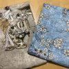 Geisha Japanese Pagoda Oriental Floral Linen Look Curtain Fabric Material - 140cm or 55'' Wide Textile - Beige - Image 6