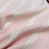 Linen Look Jacquard Striped Fabric Home Decor Curtain Upholstery Material - 110" or 280cm EXTRA wide - Cream Stripes - Image 5