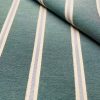 Linen Look Jacquard Striped Fabric Home Decor Curtain Upholstery Material - 110" or 280cm EXTRA wide - Green - Image 2