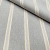 Linen Look Jacquard Striped Fabric Home Decor Curtain Upholstery Material - 110" or 280cm EXTRA wide - Light Grey - Image 2