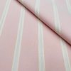 Linen Look Jacquard Striped Fabric Home Decor Curtain Upholstery Material - 110" or 280cm wide - Pink - Image 2