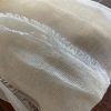 50m- Mull Muslin 100% Cotton Fabric Voile Curtains Fine Unbleached Cheesecloth Linen Look Wedding Table Runner - 140cm wide - Ecru Cream - Image 2