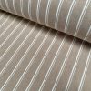Silky Linen Blend Marine Stripe Fabric Light White Striped Material Home Decor, Dressmaking - 57" or 145cm wide - Image 3
