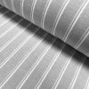 Silky Linen Blend Marine Stripe Fabric Light White Striped Material Home Decor, Dressmaking - 57" or 145cm wide - Image 5