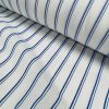 Silky Linen Blend Marine Stripe Fabric Light White Striped Material Home Decor, Dressmaking - 57" or 145cm wide - Image 7