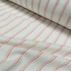 Silky Linen Blend Marine Stripe Fabric Light White Striped Material Home Decor, Dressmaking - 57" or 145cm wide - Image 8