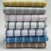Silky Linen Blend Marine Stripe Fabric Light White Striped Material Home Decor, Dressmaking - 57" or 145cm wide - Grey - Image 4