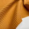 Cotton WAFFLE Pique Honeycombe Fabric Material - Bathrobe, Gown, Towel, Cushion - 59" or 150cm wide - DARK OCHRE
