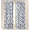 Floral Sheer Fabric - Soft Material for Home Decor, Wedding, Curtains, Clothes - 110"/ 280cm EXTRA Wide - Ivory Blue - Image 7