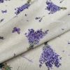 Lavender Lilac Butterfly LINEN LOOK Print Fabric Floral Curtains, Home Decor, Upholstery - 55" or 140cm Wide - Image 3