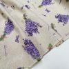 Lavender Lilac Butterfly LINEN LOOK Print Fabric Floral Curtains, Home Decor, Upholstery - 55" or 140cm Wide - Image 4
