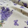 Lavender Lilac Butterfly LINEN LOOK Print Fabric Floral Curtains, Home Decor, Upholstery - 55" or 140cm Wide - Image 5