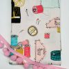 Sewing Supplies Print Fabric Pins Scissors Thread Spools Home Decor Curtain Upholstery Material - 55" or 140cm Wide Canvas - Pink - Image 7