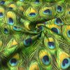 Peacock Feathers Digital Print Fabric Home Decor Upholstery Curtains Dressmaking Cotton Material - 140cm wide - Image 7