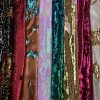 MERMAID Reversible 5mm Sequin Fabric Flip Two Tone Stretch Material - 130cm wide - Black & Red sequins - Image 6