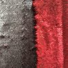 MERMAID Reversible 5mm Sequin Fabric Flip Two Tone Stretch Material - 130cm wide - Black & Red sequins - Image 5