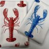 Red Lobster Print Fabric Curtains Upholstery Dress Material Nautical Marine - 136cm Wide - Image 5
