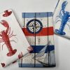 Blue & Red Marine Striped Fabric Curtains Upholstery Dress Material Nautical Stripes - 140cm or 55" Wide Canvas - Image 7