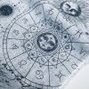Zodiac Print Fabric Sky Stars Galaxy Space Astrology Horoscope Sun Moon Celestial Curtains Upholstery Dress Material 140cm wide - GREY - Image 3