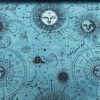 Zodiac Print Fabric Sky Stars Galaxy Space Astrology Horoscope Sun Moon Celestial Curtains Upholstery Dress Material 140cm wide - TURQUOISE - Image 5