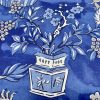 WHITE Chinese Dragon Digitally Printed Fabric Asian Porcelain Motif Material Home Decor Curtain Upholstery 140cm or 55" wide - Blue & White - Image 6