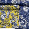 WHITE Chinese Dragon Digitally Printed Fabric Asian Porcelain Motif Material Home Decor Curtain Upholstery 140cm or 55" wide - Blue & White - Image 7