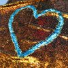 MERMAID Reversible 5mm Sequin Fabric Flip Two Tone Material - 130cm wide - Bronze Gold & Turquoise Blue Sequins - Image 2