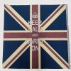 KEEP CALM Crown Union Jack Flag Retro Linen Look Heavy Jacquard Gobelin Upholstery Cushion Panel Fabric UK Banner 70x70cm or 27''x27'' - Image 4