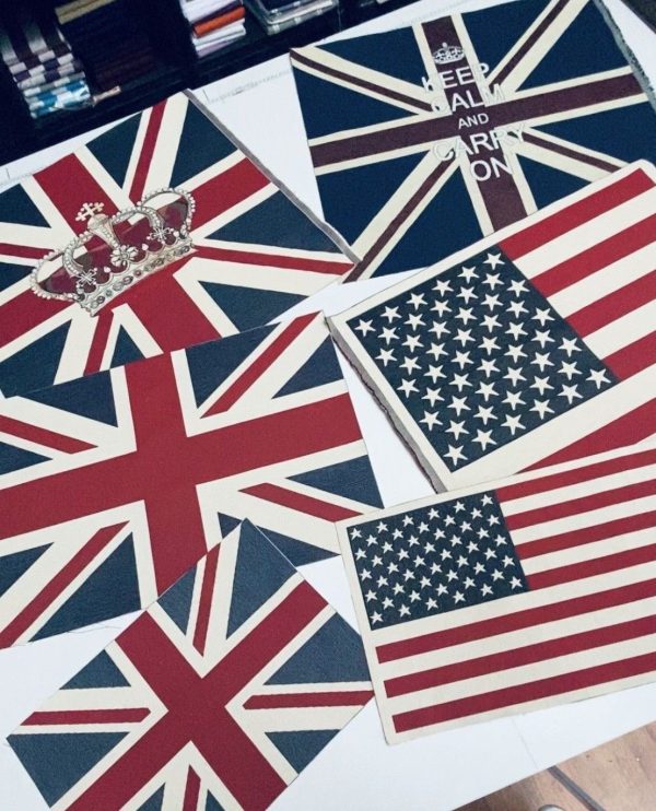 LARGE Union Jack Flag Retro Linen Look Heavy Jacquard Gobelin Upholstery Cotton Bag Cushion Panel Fabric UK Banner 70x70cm or 27''x27'' - Image 4