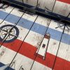 Blue & Red Marine Striped Fabric Curtains Upholstery Dress Material Nautical Stripes - 140cm or 55" Wide Canvas - Image 6