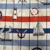 Blue & Red Marine Striped Fabric Curtains Upholstery Dress Material Nautical Stripes - 140cm or 55" Wide Canvas - Image 5