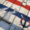 Blue & Red Marine Striped Fabric Curtains Upholstery Dress Material Nautical Stripes - 140cm or 55" Wide Canvas - Image 4
