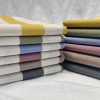 Honeycomb White STRIPES Fabric Furnishing Curtain Upholstery Dressmaking Material 110" or 280cm EXTRA Wide - Mustard - Image 9