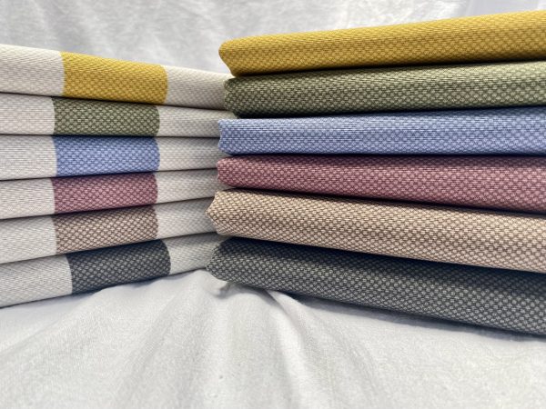 Honeycomb PLAIN Fabric Furnishing Curtain Upholstery Dressmaking Material 110" or 280cm EXTRA Wide - Grey - Image 10