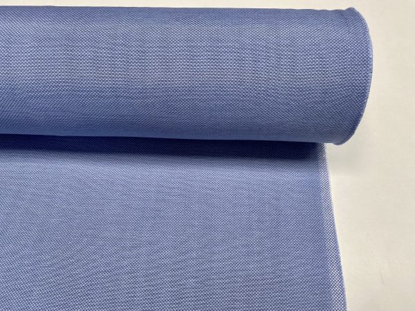 Honeycomb PLAIN Fabric Furnishing Curtain Upholstery Dressmaking Material 110" or 280cm EXTRA Wide - Blue