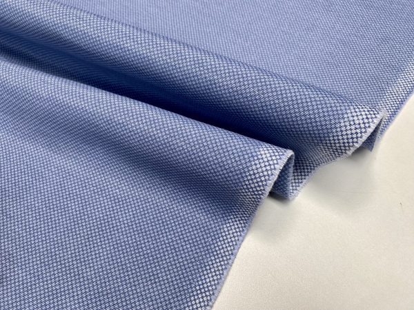 Honeycomb PLAIN Fabric Furnishing Curtain Upholstery Dressmaking Material 110" or 280cm EXTRA Wide - Blue - Image 2