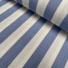 Honeycomb White STRIPES Fabric Furnishing Curtain Upholstery Dressmaking Material 110" or 280cm EXTRA Wide - Blue - Image 4