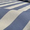 Honeycomb White STRIPES Fabric Furnishing Curtain Upholstery Dressmaking Material 110" or 280cm EXTRA Wide - Blue - Image 3