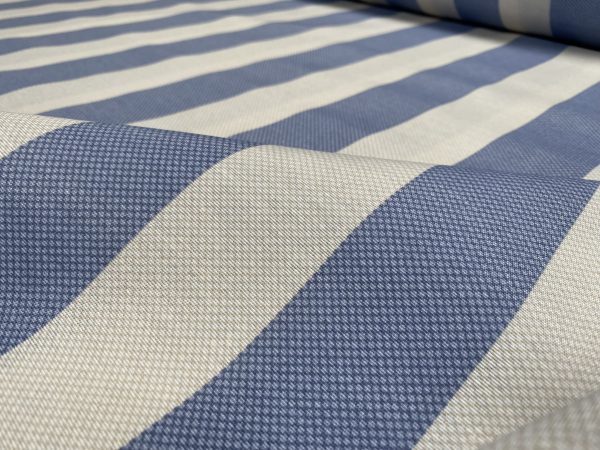 Honeycomb White STRIPES Fabric Furnishing Curtain Upholstery Dressmaking Material 110" or 280cm Wide - Image 10