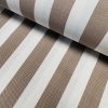 Honeycomb White STRIPES Fabric Furnishing Curtain Upholstery Dressmaking Material 110" or 280cm EXTRA Wide - Brown - Image 4