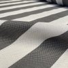 Honeycomb White STRIPES Fabric Furnishing Curtain Upholstery Dressmaking Material 110" or 280cm EXTRA Wide - Grey - Image 4