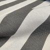 Honeycomb White STRIPES Fabric Furnishing Curtain Upholstery Dressmaking Material 110" or 280cm EXTRA Wide - Grey - Image 3
